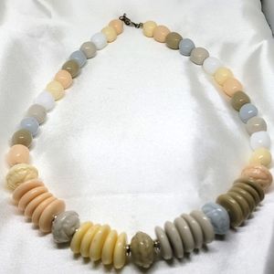 Geometric Multi Color Chunky Necklace